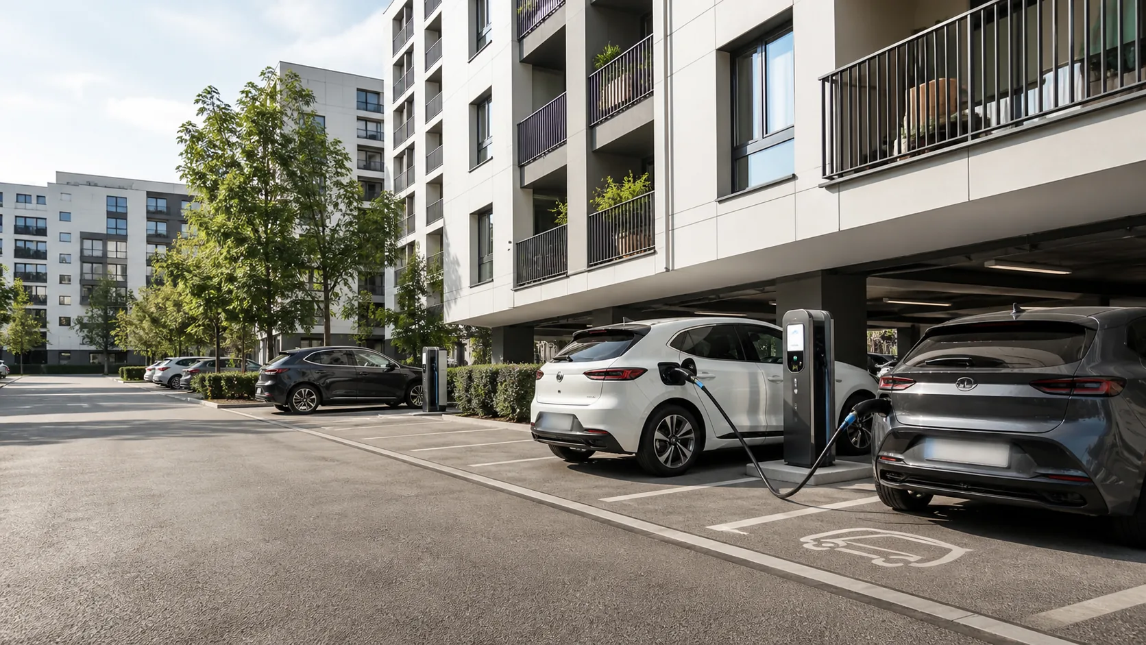 Residential EV charging spaces for reservation and allocation